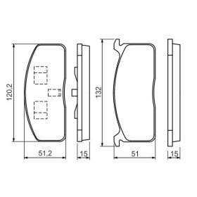 BOSCH Sada brzdových platničiek   0 986 494 457_thumb5