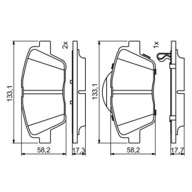 BOSCH Sada brzdových platničiek   0 986 494 755_thumb7