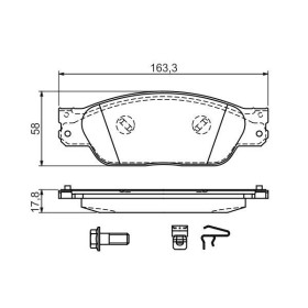 BOSCH Sada brzdových platničiek   0 986 494 141_thumb5