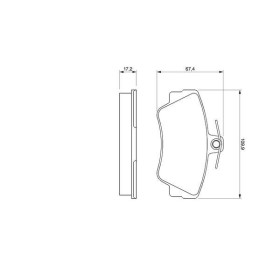 BOSCH Sada brzdových platničiek   0 986 460 989_thumb5