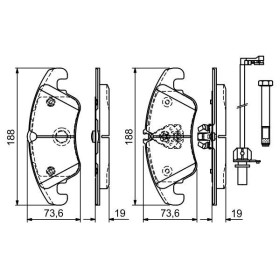 BOSCH Sada brzdových platničiek   0 986 494 201_thumb5