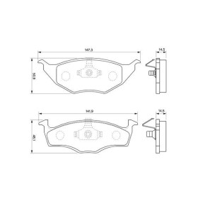 BOSCH Sada brzdových platničiek   0 986 424 502_thumb7