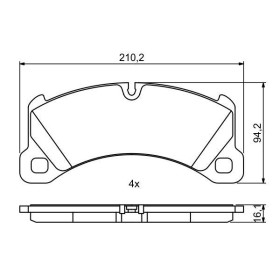 BOSCH Sada brzdových platničiek   0 986 494 757_thumb7