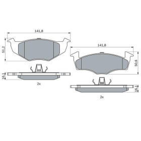 BOSCH Sada brzdových platničiek   0 986 494 005_thumb5