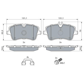 BOSCH Sada brzdových platničiek   0 986 494 607_thumb5