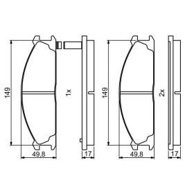 BOSCH Sada brzdových platničiek   0 986 494 848_thumb7