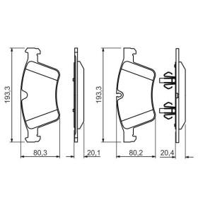 BOSCH Sada brzdových platničiek   0 986 494 427_thumb7