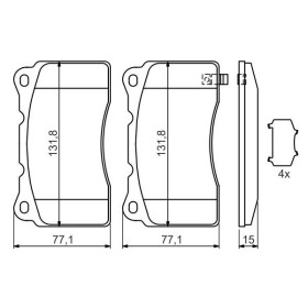 BOSCH Sada brzdových platničiek   0 986 494 395_thumb5