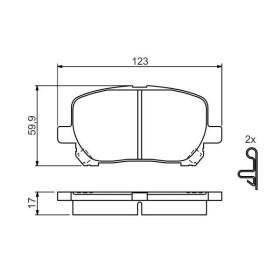 BOSCH Sada brzdových platničiek   0 986 424 761_thumb5