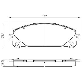 BOSCH Sada brzdových platničiek   0 986 495 169_thumb7