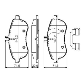 BOSCH Sada brzdových platničiek   0 986 494 667_thumb7