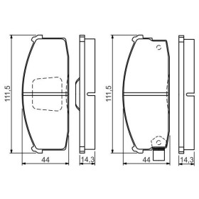 BOSCH Sada brzdových platničiek   0 986 494 534_thumb5