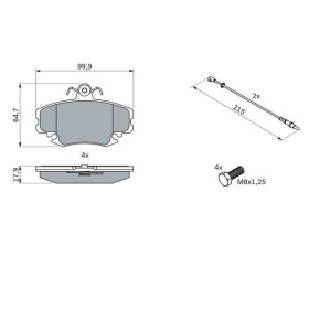 BOSCH Sada brzdových platničiek   0 986 467 720_thumb5