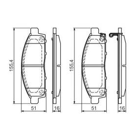 BOSCH Sada brzdových platničiek   0 986 494 268_thumb7