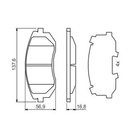 BOSCH Sada brzdových platničiek   0 986 494 653_thumb7