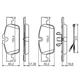 BOSCH Sada brzdových platničiek   0 986 494 527_thumb5