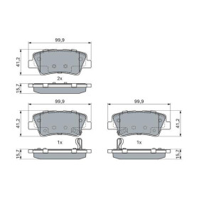 BOSCH Sada brzdových platničiek, kotúč. brzda   0 986 494 908_thumb7