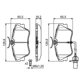 BOSCH Sada brzdových platničiek   0 986 424 672_thumb5