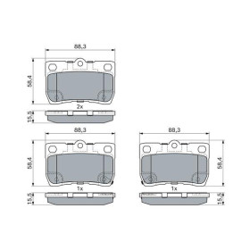 BOSCH Sada brzdových platničiek, kotúč. brzda   0 986 494 891_thumb7