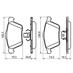 BOSCH Sada brzdových platničiek   0 986 494 159_thumb5