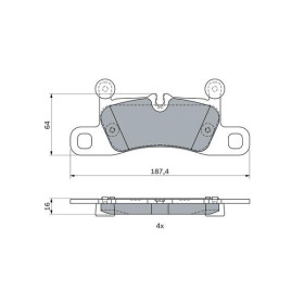 BOSCH Sada brzdových platničiek, kotúč. brzda   0 986 494 977_thumb7