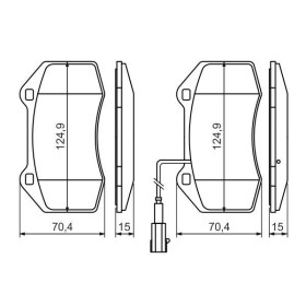 BOSCH Sada brzdových platničiek   0 986 494 228_thumb7