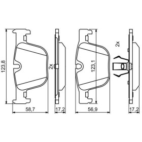 BOSCH Sada brzdových platničiek   0 986 494 786_thumb7