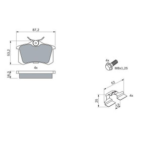 BOSCH Sada brzdových platničiek   0 986 494 596_thumb7