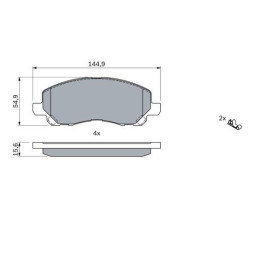 BOSCH Sada brzdových platničiek   0 986 424 716_thumb5