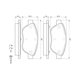 BOSCH Sada brzdových platničiek   0 986 494 074_thumb5