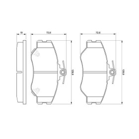 BOSCH Sada brzdových platničiek   0 986 424 368_thumb5