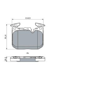 BOSCH Sada brzdových platničiek   0 986 494 947_thumb5