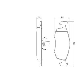 BOSCH Sada brzdových platničiek   0 986 424 554_thumb7