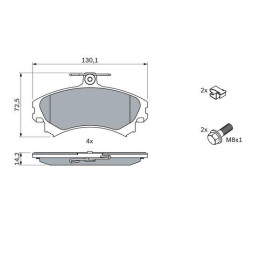 BOSCH Sada brzdových platničiek   0 986 424 371_thumb5