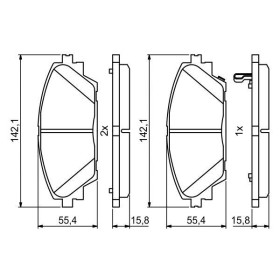 BOSCH Sada brzdových platničiek   0 986 494 804_thumb7