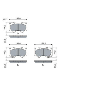 BOSCH Sada brzdových platničiek   0 986 494 153_thumb5