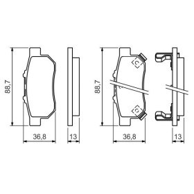 BOSCH Sada brzdových platničiek   0 986 494 392_thumb7