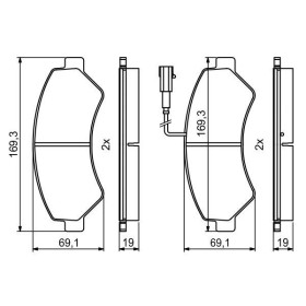 BOSCH Sada brzdových platničiek   0 986 494 799_thumb7