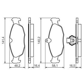 BOSCH Sada brzdových platničiek   0 986 494 413_thumb5