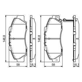 BOSCH Sada brzdových platničiek   0 986 461 142_thumb5