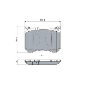 BOSCH Sada brzdových platničiek   0 986 494 968_thumb7