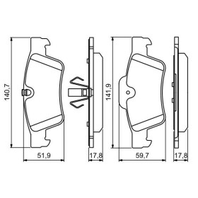 BOSCH Sada brzdových platničiek   0 986 494 256_thumb7