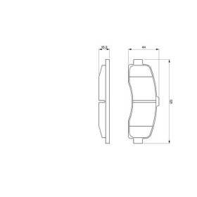 BOSCH Sada brzdových platničiek   0 986 461 122_thumb5