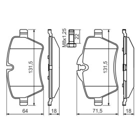 BOSCH Sada brzdových platničiek   0 986 494 489_thumb5