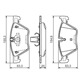 BOSCH Sada brzdových platničiek   0 986 494 118_thumb5