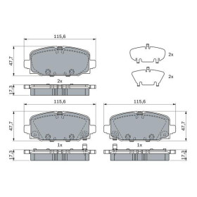 BOSCH Sada brzdových platničiek   0 986 424 963_thumb5