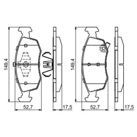 BOSCH Sada brzdových platničiek   0 986 494 687_thumb7