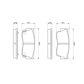 BOSCH Sada brzdových platničiek   0 986 461 750_thumb5