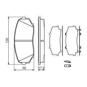 BOSCH Sada brzdových platničiek   0 986 494 375_thumb5