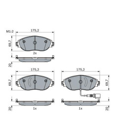 BOSCH Sada brzdových platničiek   0 986 424 285_thumb7